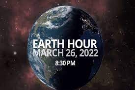 Earth Hour 2022: 26 March