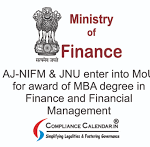 AJ-NIFM & JNU enter into MoU for award of MBA degree