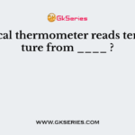 A clinical thermometer reads temperature from ____ ?