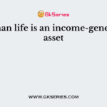 A human life is an income-generating asset