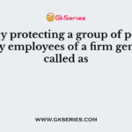 A policy protecting a group of persons, usually employees of a firm generally called as