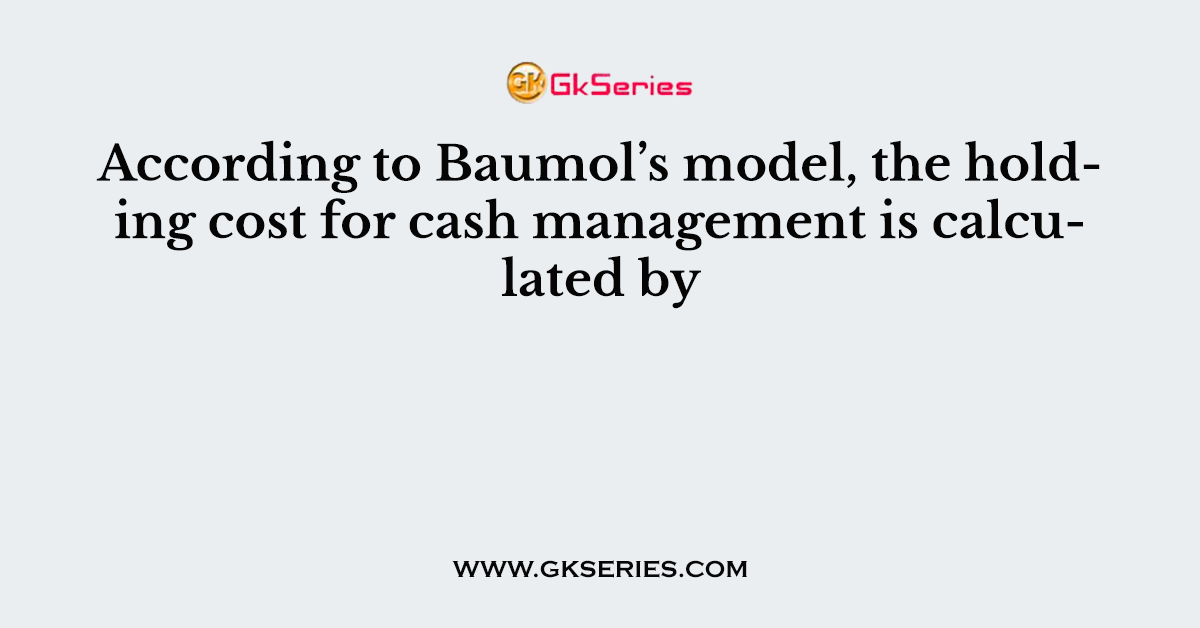 baumol model