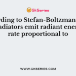 According to Stefan-Boltzmann law, ideal radiators emit radiant energy at a rate proportional to