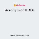 Acronym of HDD?