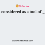 Aid is considered as a tool of _____