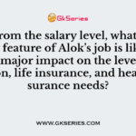 Apart from the salary level, what another key feature of Alok’s job is likely
