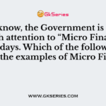 As we know, the Government is paying much attention to