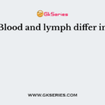 Blood and lymph differ in