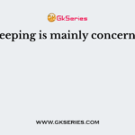 Book-keeping is mainly concerned with