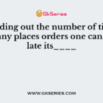 By finding out the number of times a company places orders one can calculate its____