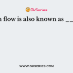 Cash flow is also known as _____