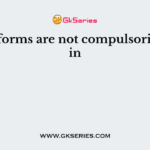 Claim forms are not compulsorily used in