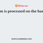 Claim is processed on the basis of