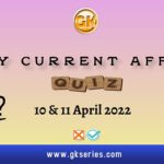 Daily Current Affairs Quiz
