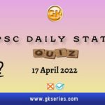 UPSC Daily Static Quiz