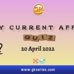 Daily Current Affairs Quiz