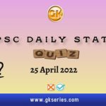 UPSC Daily Static Quiz