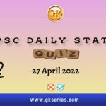 UPSC Daily Static Quiz