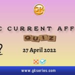 UPSC Daily Current Affairs Quiz