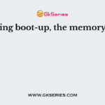 During boot-up, the memory test