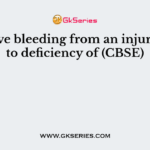 Excessive bleeding from an injury is due to deficiency of (CBSE)