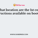 From what location are the 1st computer instructions available on boot up?