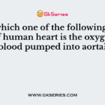 From which one of the following chambers of human heart is the oxygenated blood pumped into aorta?