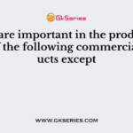 Fungi are important in the production of all of the following commercial products except