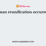 German reunification occurred in
