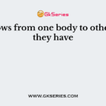 Heat flows from one body to other when they have