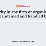 IT security in any firm or organization is maintained and handled by ____________________