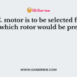 If a D.C. motor is to be selected for conveyors, which rotor would be preferred ?
