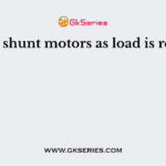 In D.C. shunt motors as load is reduced