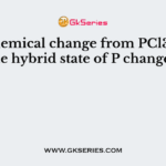 In a chemical change from PCl3 −−−→PCl5 the hybrid state of P changes from