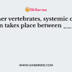 In higher vertebrates, systemic circulation takes place between ____.