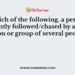 In which of the following, a person is constantly followed/chased by another person or group of several peoples?