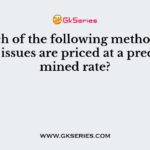 In which of the following methods, material issues are priced at a predetermined rate?