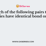 In which of the following pairs the two species have identical bond order?