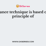 Insurance technique is based on the principle of