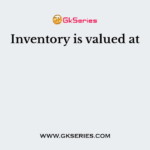 Inventory is valued at