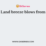 Land breeze blows from