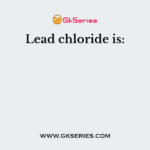 Lead chloride is: