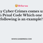 Many Cyber Crimes comes under Indian Penal Code Which one of the following is an example?