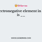 Most electronegative element in group 2 is __