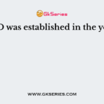 NATO was established in the year of