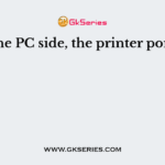 On the PC side, the printer port is a