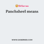 Panchsheel means