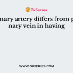 Pulmonary artery differs from pulmonary vein in having