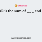 RADR is the sum of ___ and ___