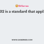 RS-232 is a standard that applies to